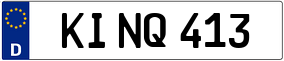 Trailer License Plate